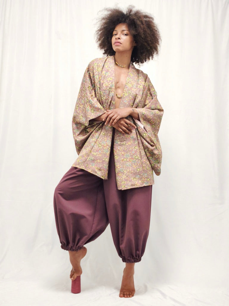 VESTE 3/4 KIMONO SOIE