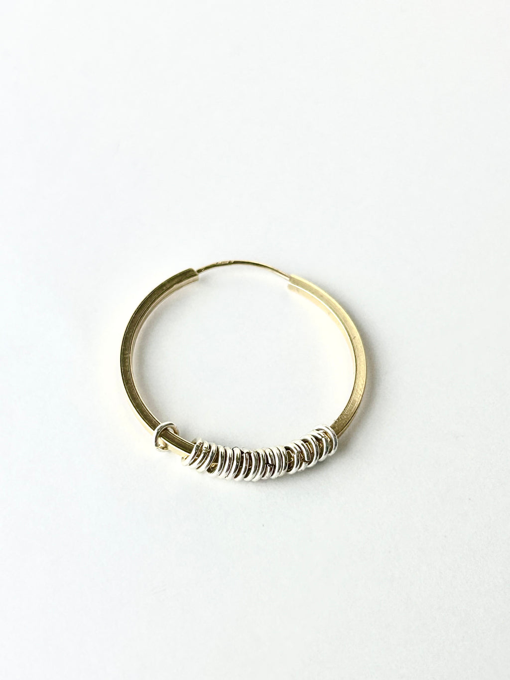 Mobilis Creoles Or 14k & argent