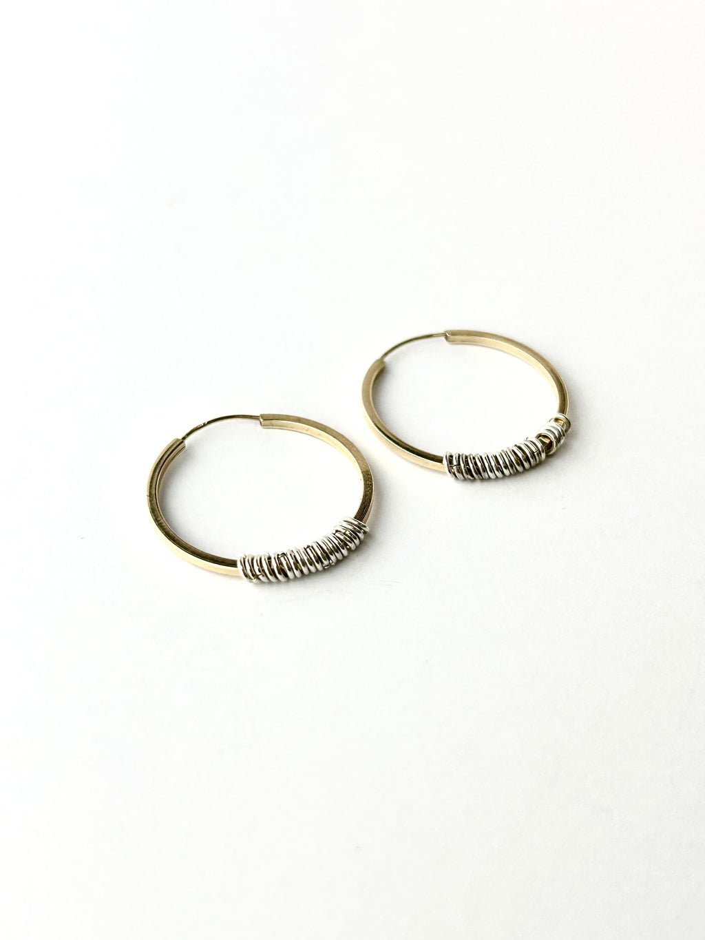 Mobilis Creoles Or 14k & argent